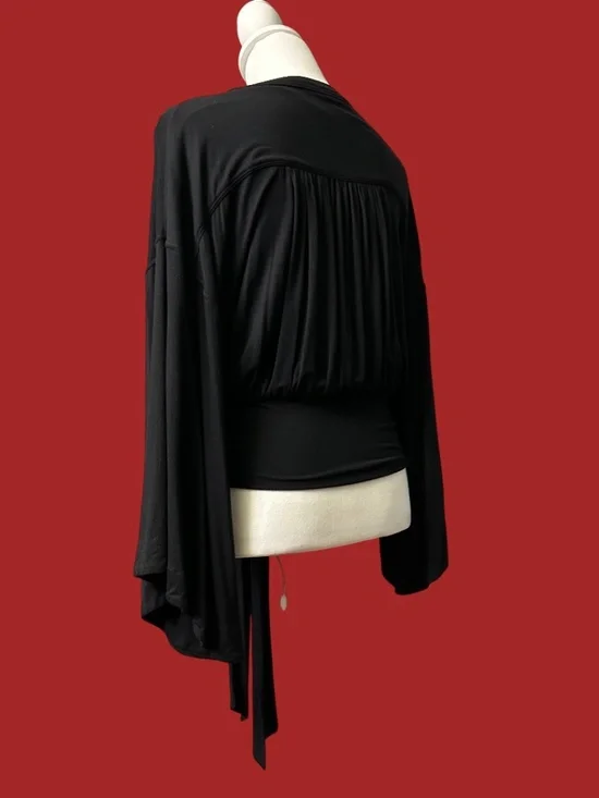 Free People Wrap Blouse with Attached Sash - Picture 4 of 4